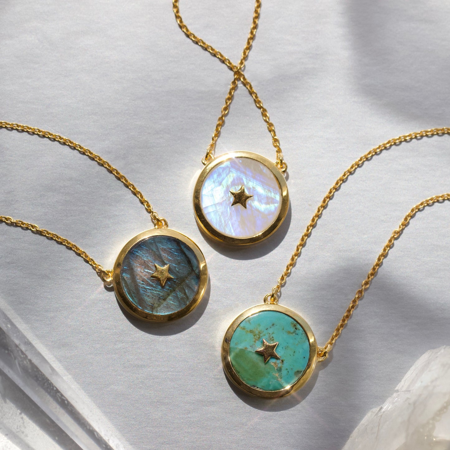 carrie elizabeth limited edition moonstone night sky necklace
