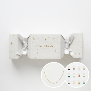 Birthstone Pendants and Gold Vermeil Chain Christmas Cracker Gift