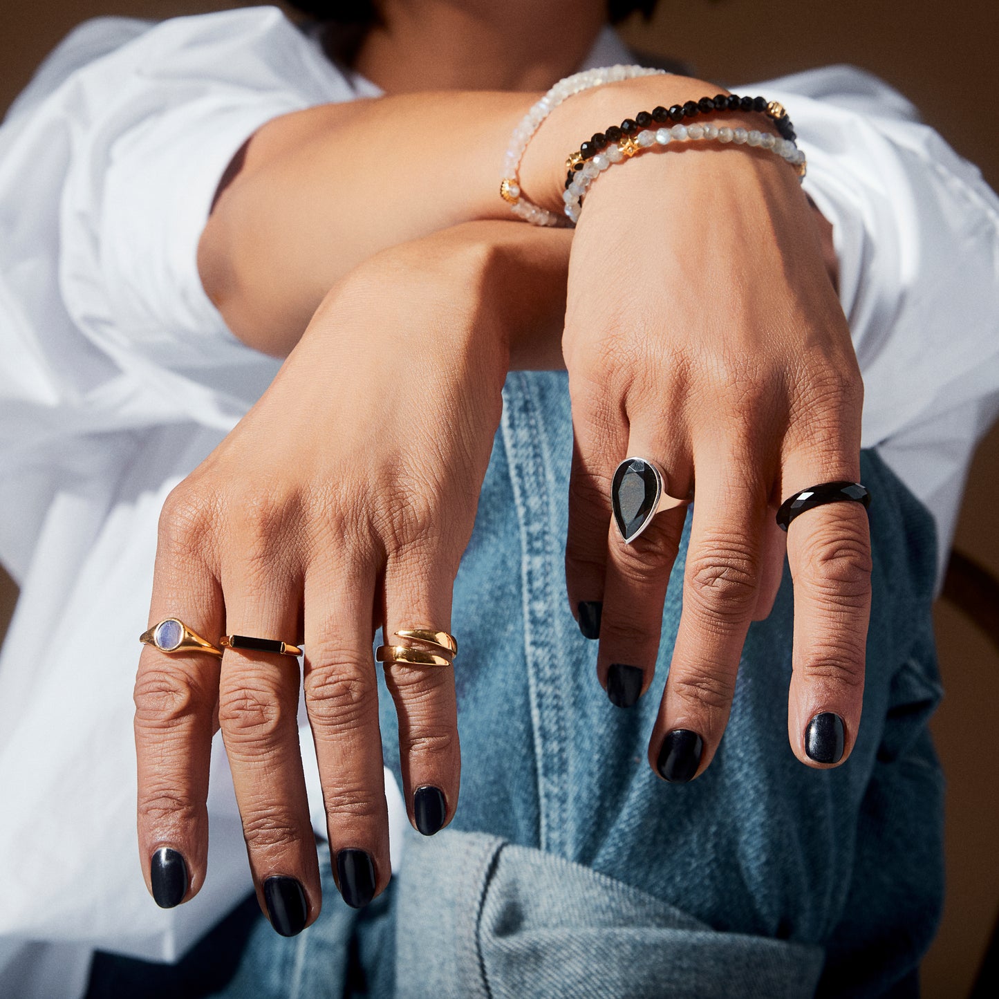 anita rani shakti flow spike ring