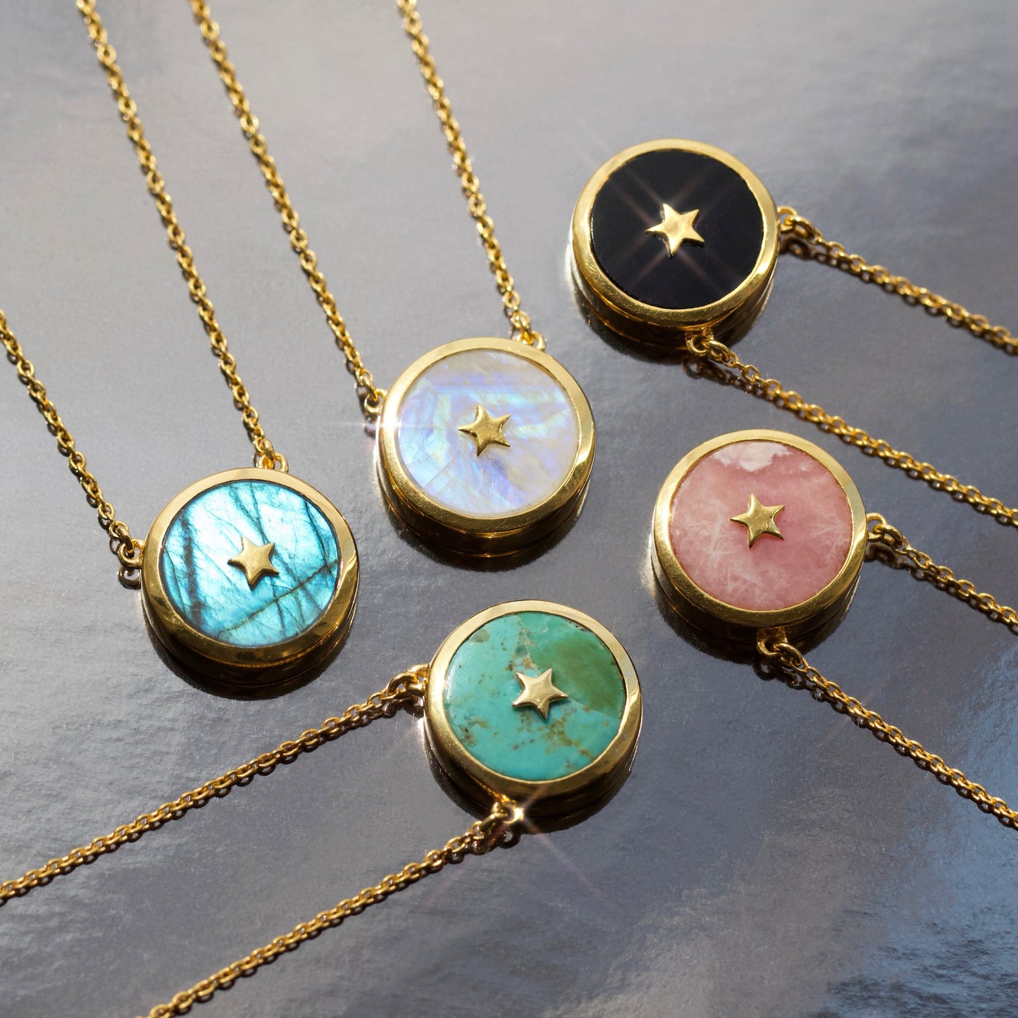 carrie elizabeth labradorite night sky necklace in gold vermeil