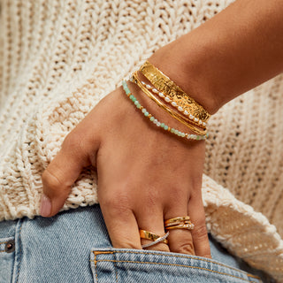 molten skinny bangle gold