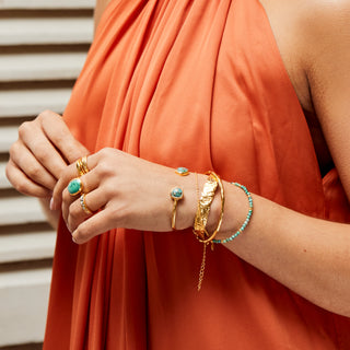 molten skinny bangle gold