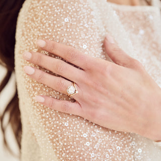 Lab grown diamond Ophelia engagement ring