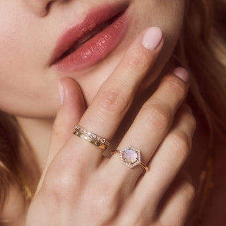 Gold Celestial Diamond Stacking Ring Set