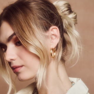 Large Luxe Chunky Hoop Earrings