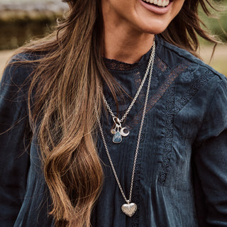 Carrie ElizabethLouise Thompson Vintage Heart Pendant with Rolo Chain