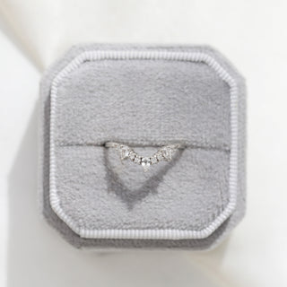 Diamond & Sapphire Droplet Hugging ring