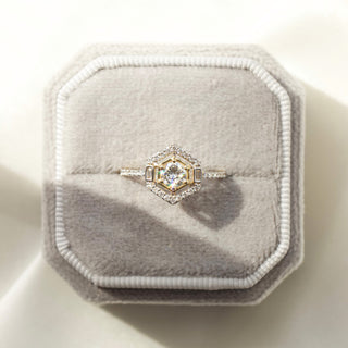 Carrie Elizabeth Solid 14k Gold Diamond Engagement Ring