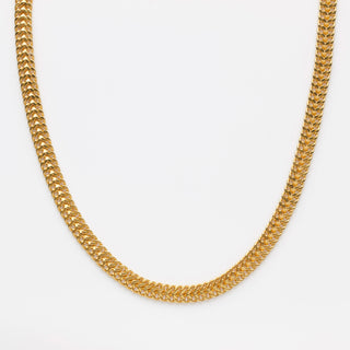 vintage woven chain in gold