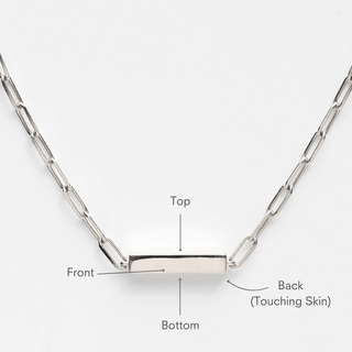 Your Safe Space Engravable Bar Necklace