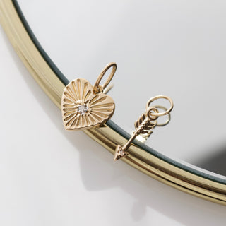Treasured Diamond Heart Charm
