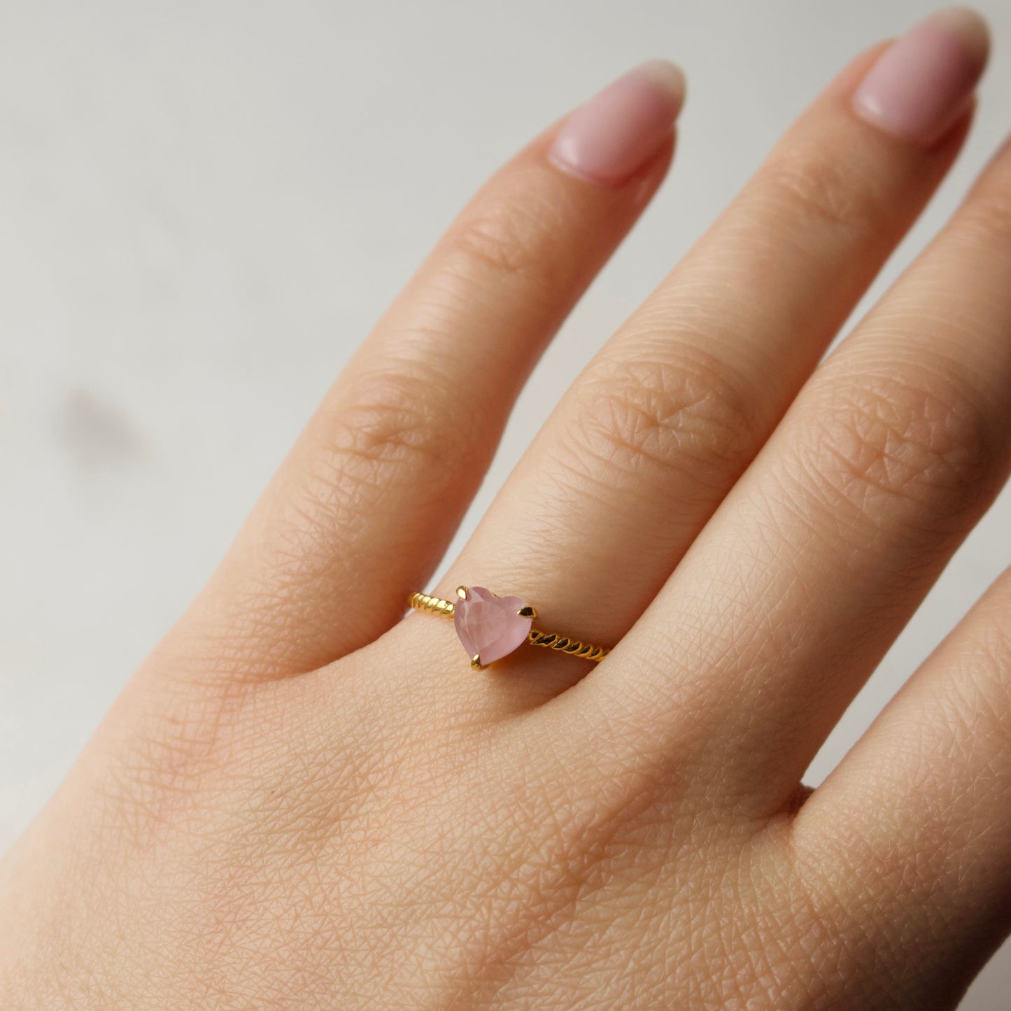 Garden Party Heart Twisted Band Ring