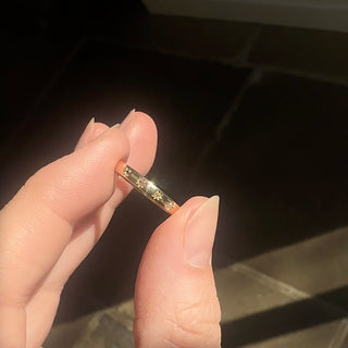 Custom Made Birthstone Star Set Band