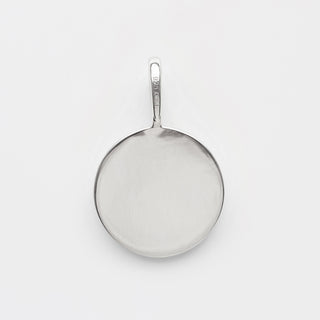starset diamond coin pendant in silver
