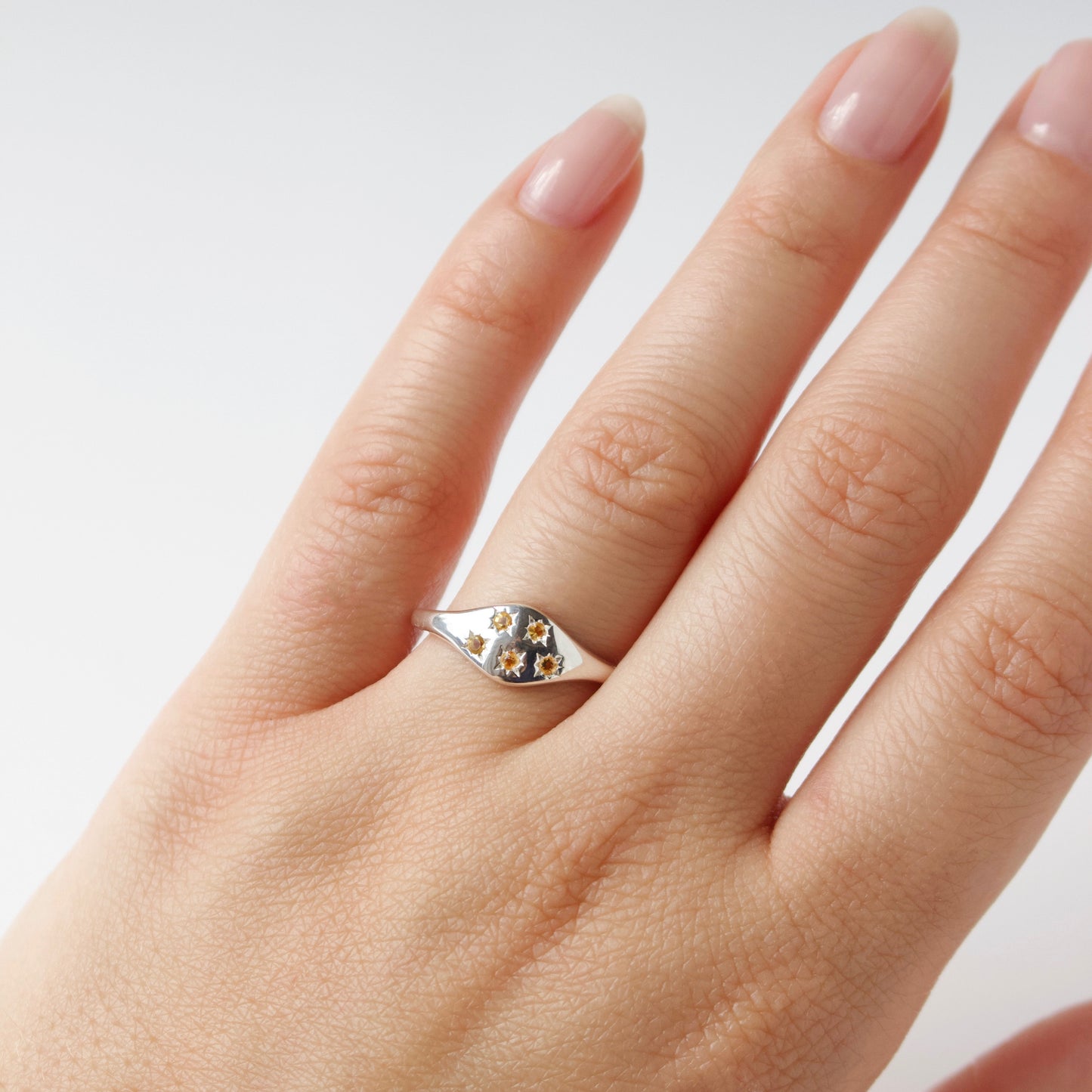 Zoe sugg intentions success citrine ring in silver