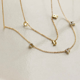 Custom Made Drop Initial Necklace