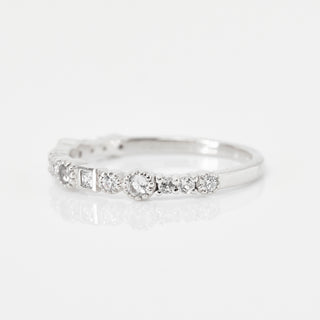 diamond constellation eternity ring in silver