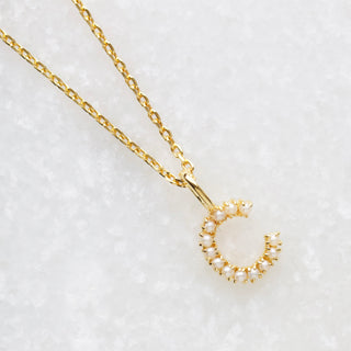 Pearl Initial Necklace