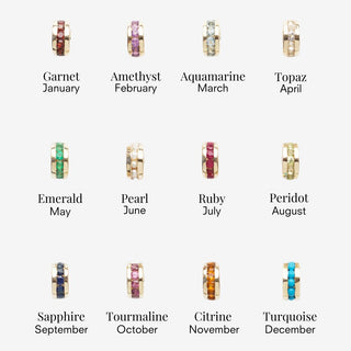Treasured Birthstone Stacker Charm