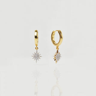 Starburst Drop Hoops