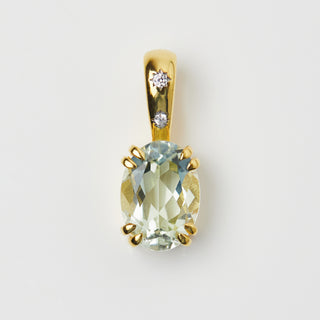 Garden Party Green Amethyst Star Set Pendant