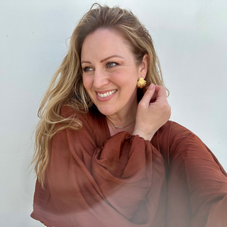 Luxe Shell Statement Stud Earrings