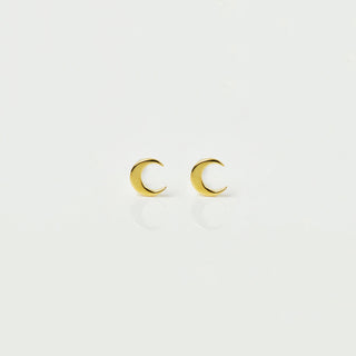 Mini New Moon Stud Earrings