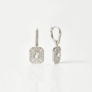 Venus Green Amethyst Drop Earrings