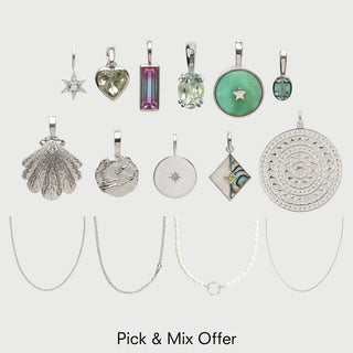 Garden Party Green Amethyst Heart Pendant