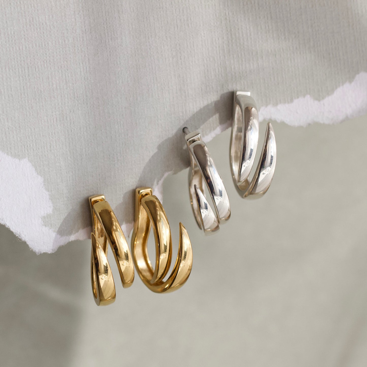 anita rani spike hoop earring