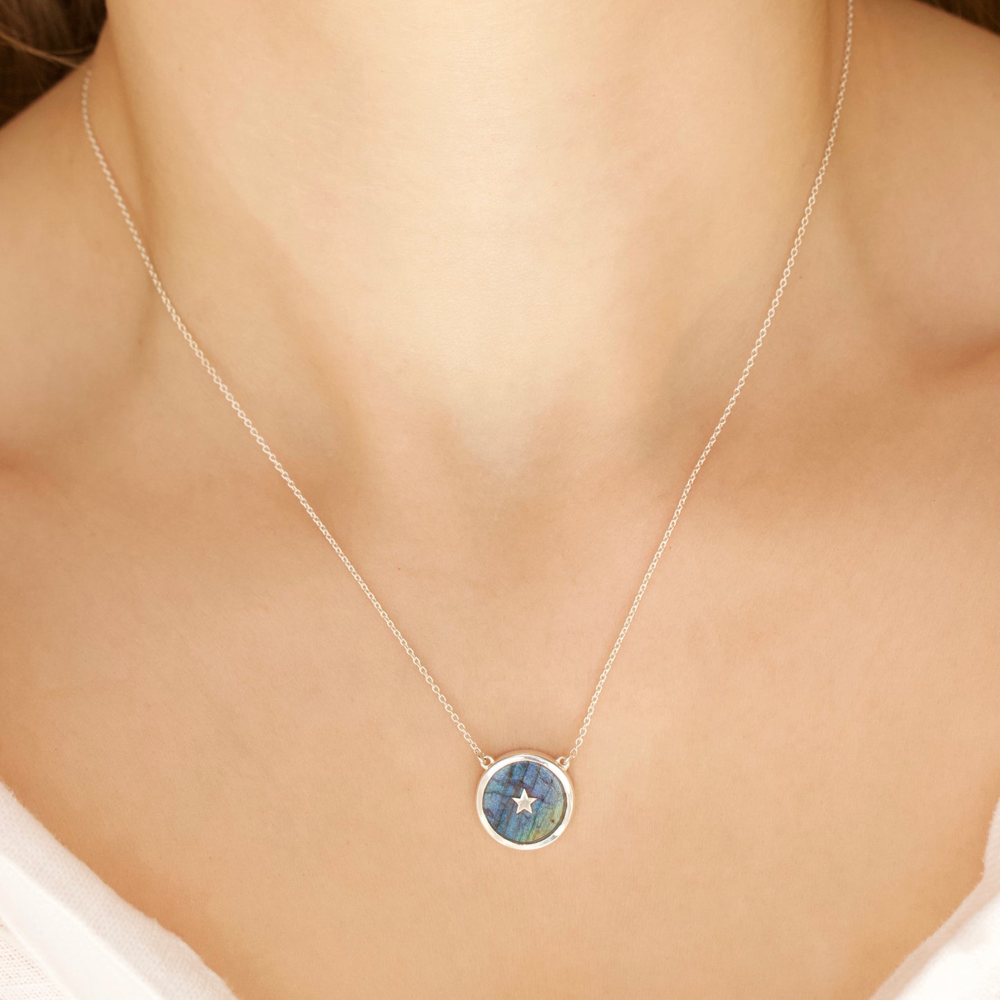 carrie elizabeth labradorite night sky silver necklace