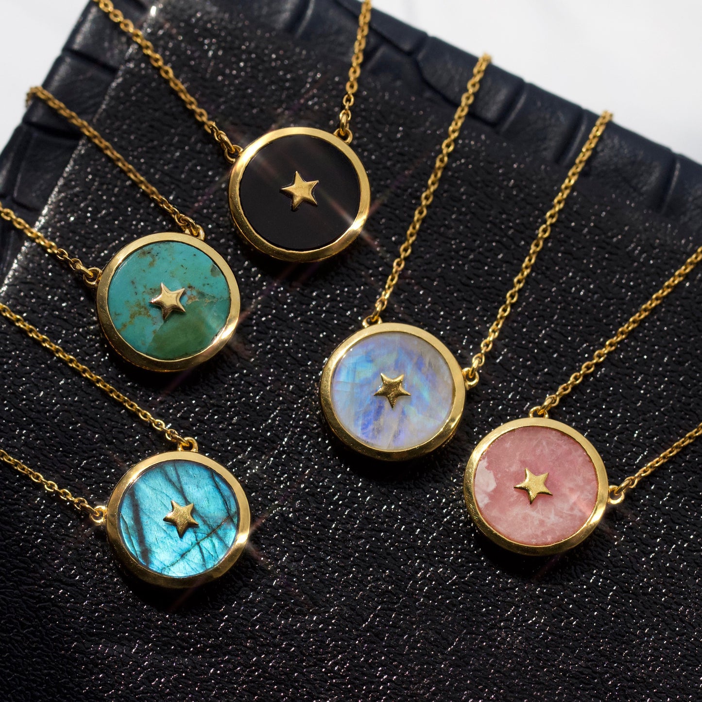 carrie elizabeth labradorite night sky necklace in gold vermeil
