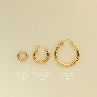 Large Luxe Chunky Hoop Earrings