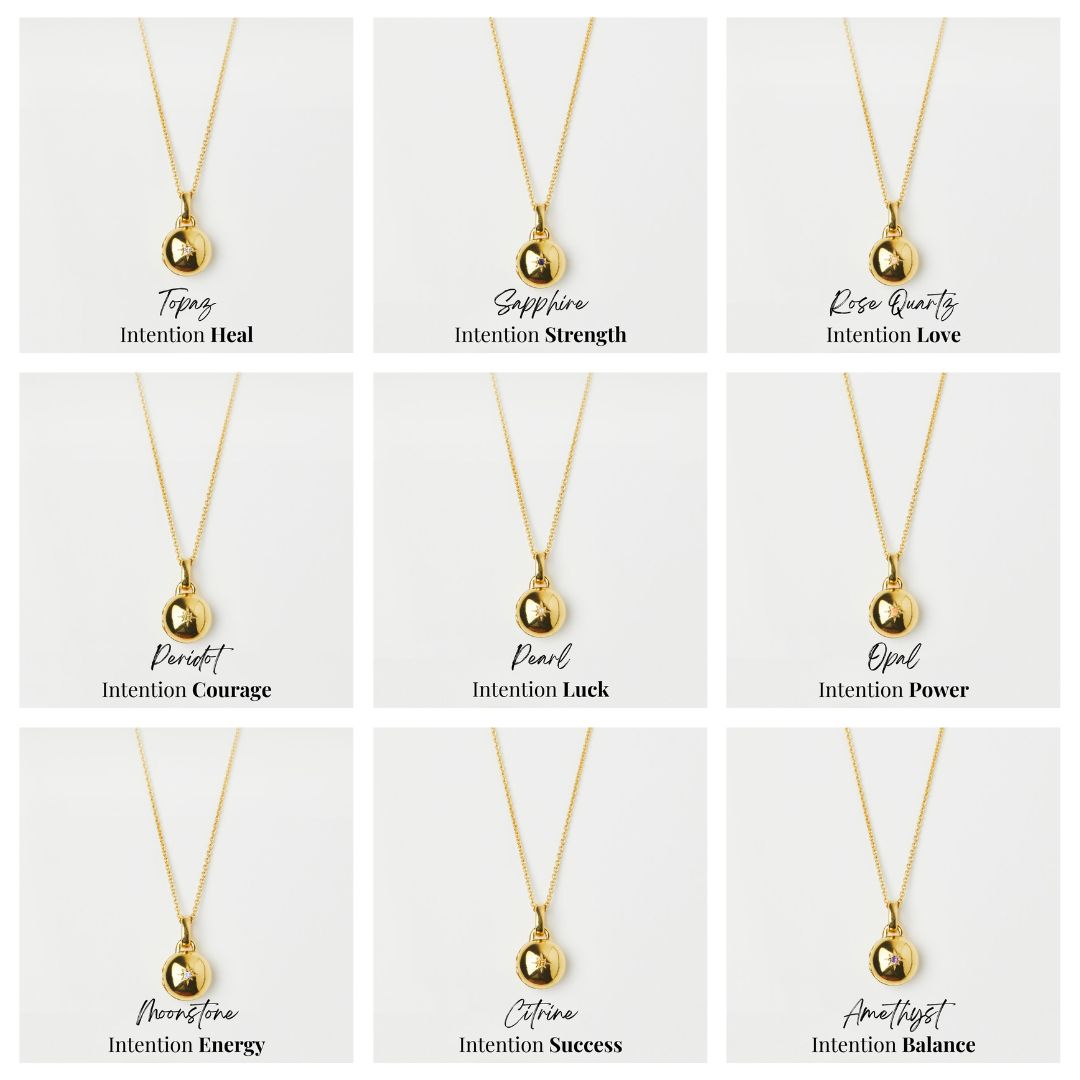 zoe sugg intentions star set mini locket in gold