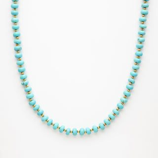 firoza jade turquoise beaded necklace
