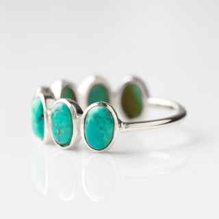 Turquoise gemstone ring in silver