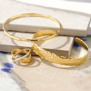 molten skinny bangle gold