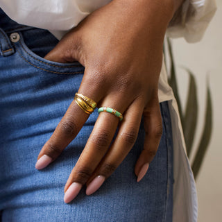 gold molten ring