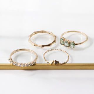 Aubrey Green Sapphire Ring