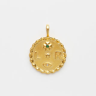 Louise Thompson Lucky Personalised Coin Pendant
