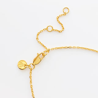 Pearl Initial Necklace In Gold