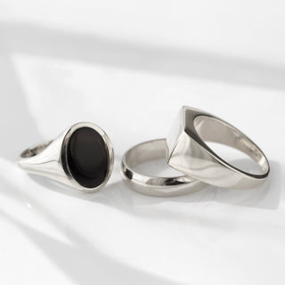 mens engravable square signet ring