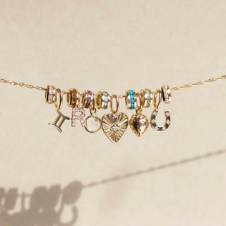 Treasured Diamond Initial Charm