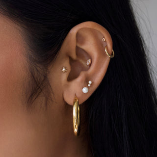 pearl stud 9k earrings