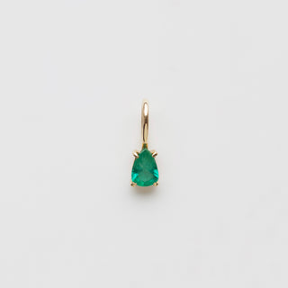 Treasured Emerald Pear Charm