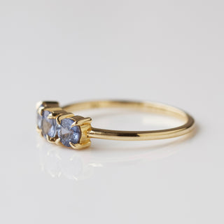 blue sapphire ring in solid gold