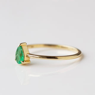 Cleo Emerald Pear Ring
