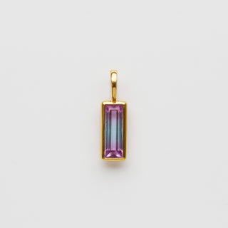 bi colour quartz pendant