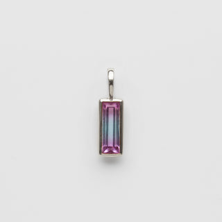 bi colour quartz stone pendant