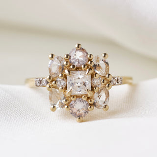 Valerie Moissanite & Sapphire Ring